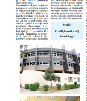 Kineziološki fakultet-Pokretom i znanjem u izvrsnost (Sveučilišni glasnik), 11.prosinac.2020.