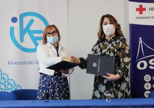 POTPISAN SPORAZUM O SURADNJI IZMEĐU KINEZIOLOŠKOGA FAKULTETA OSIJEK I HRVATSKOGA CRVENOGA KRIŽA – GRADSKO DRUŠTVO CRVENI KRIŽ OSIJEK