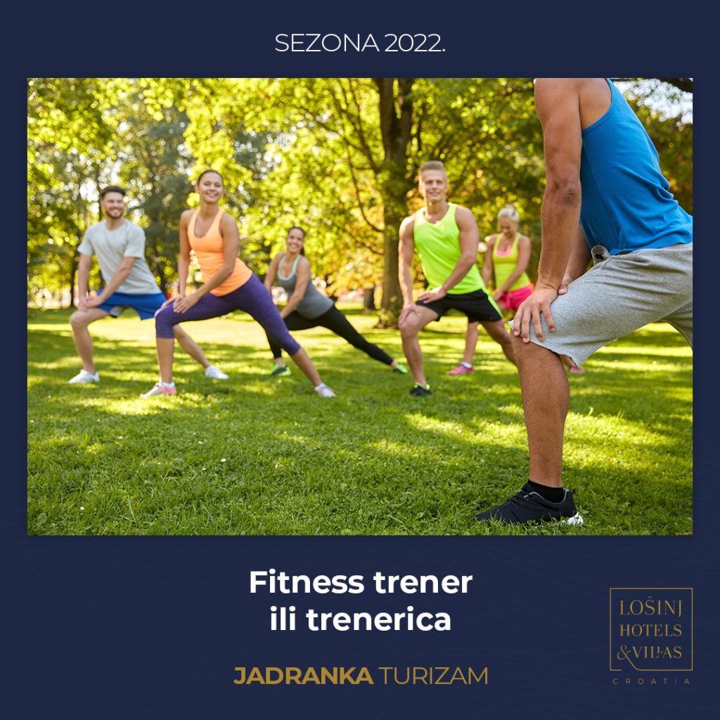 Jadranka Turizam- fitness trener ili trenerica