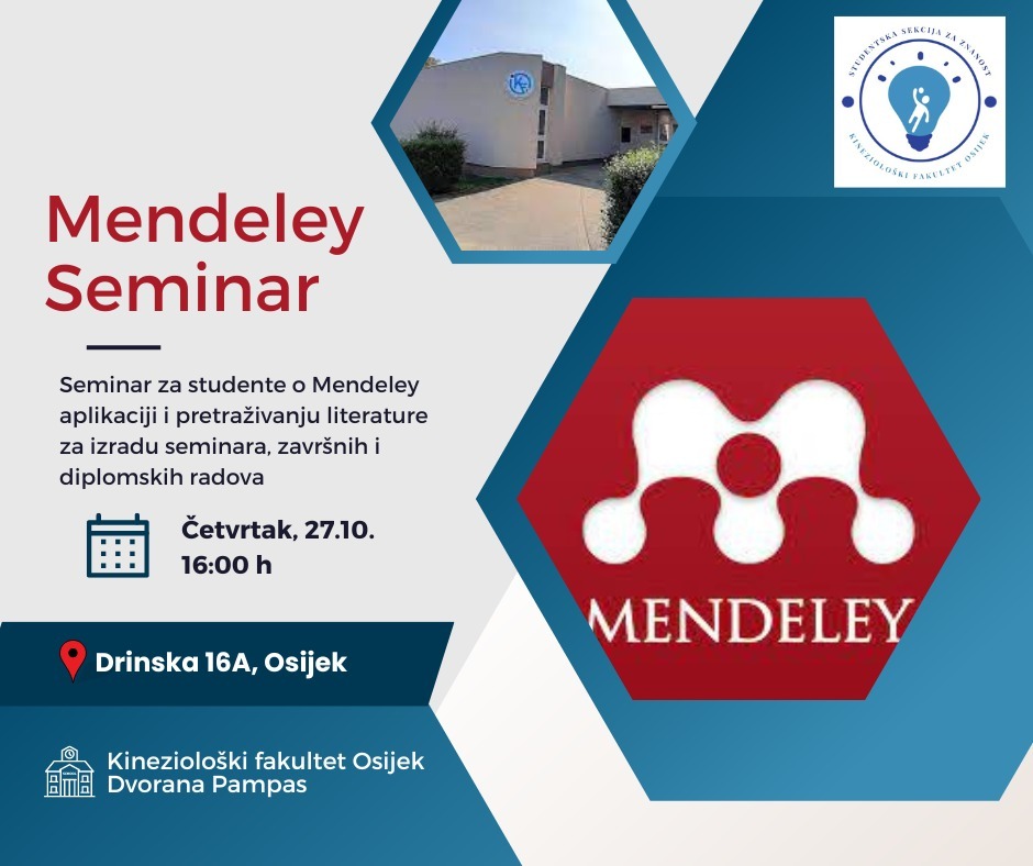 Mendeley seminar organized by the Student Section for Science KIFOS