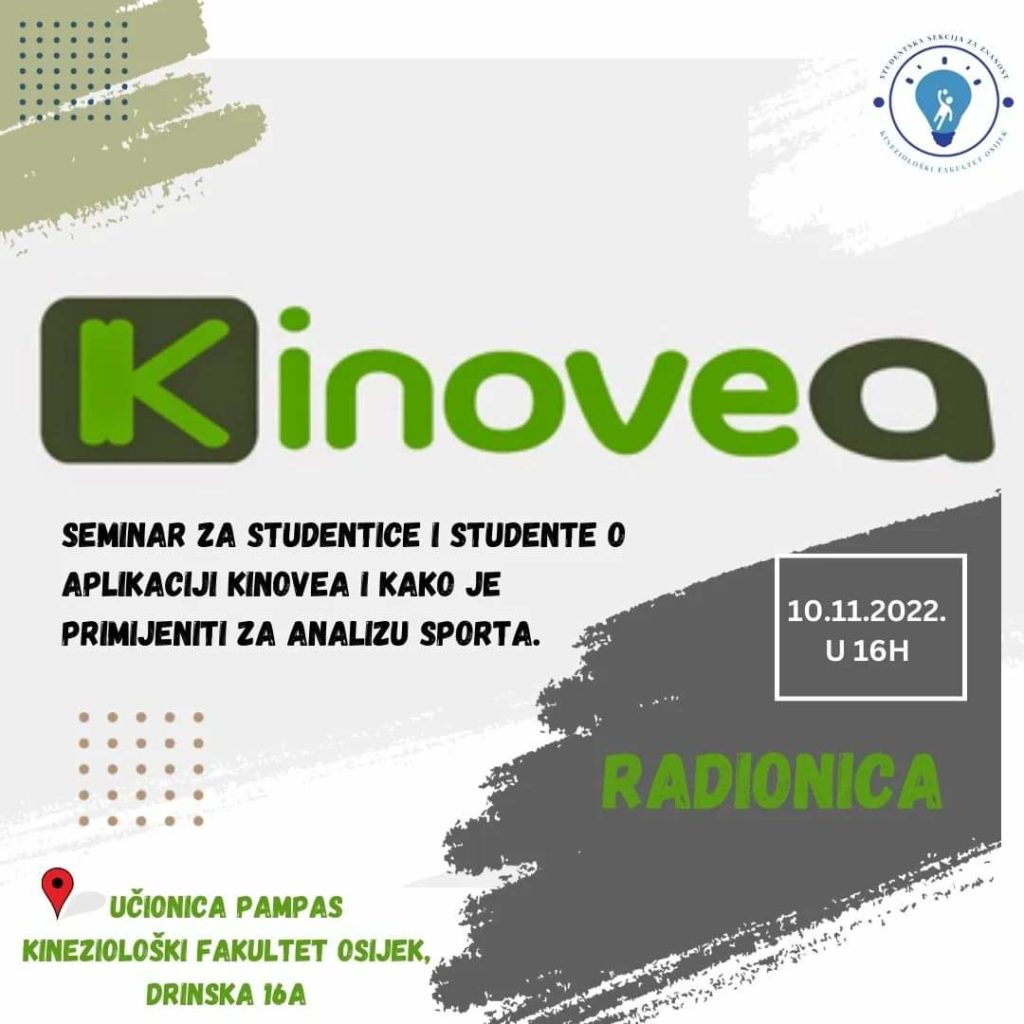 Radionica za studente KINOVEA – Studentska sekcija za znanost KIFOS