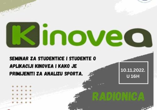 Radionica za studente KINOVEA – Studentska sekcija za znanost KIFOS