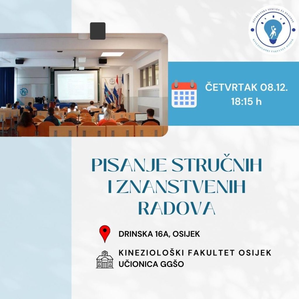 Radionica za studente – Sekcija za znanost KIFOS