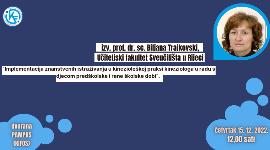 Implementacija znanstvenih istraživanja u kineziološkoj praksi kineziologa u radu s djecom predškolske i rane školske dobi