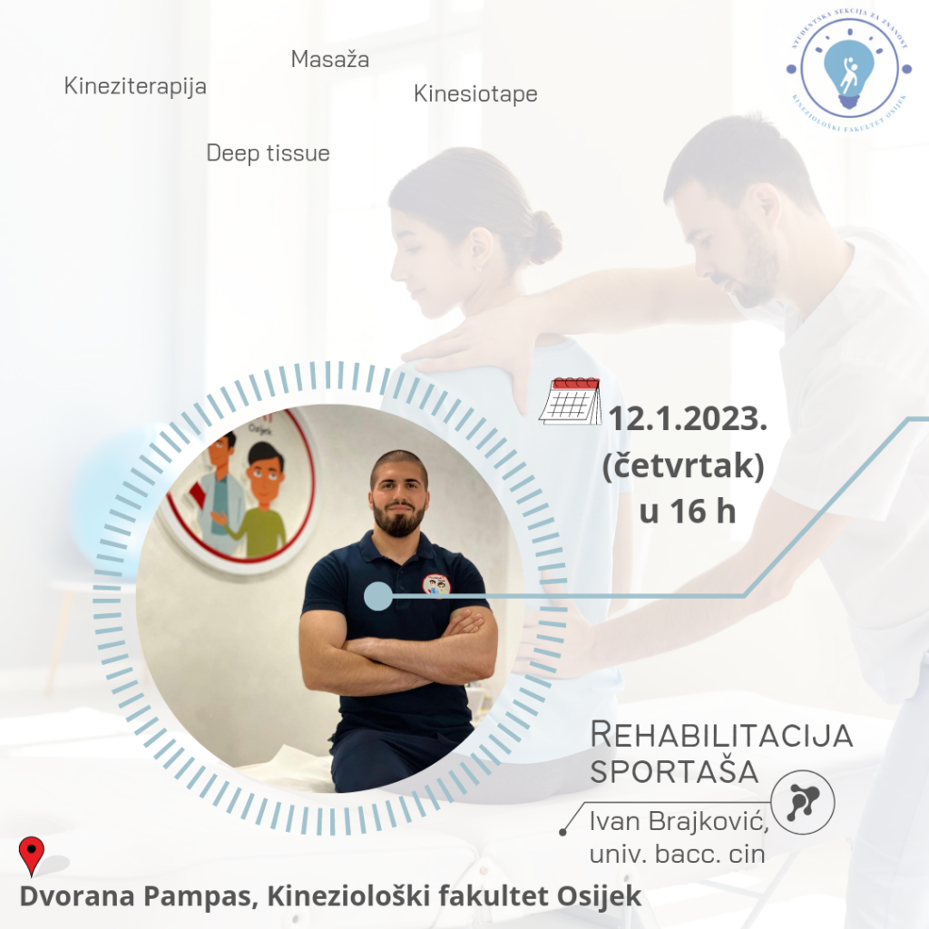 Radionica s Ivanom Brajkovićem “Rehabilitacija sportaša”