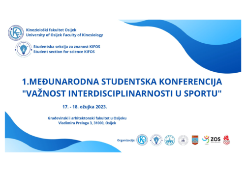 Održana 1. Studentska međunarodna konferencija ”Važnost interdisciplinarnosti u sportu”