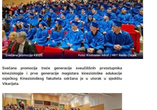 Svečana promocija studenata osječkog Kineziološkog fakulteta -HRT Radio Osijek