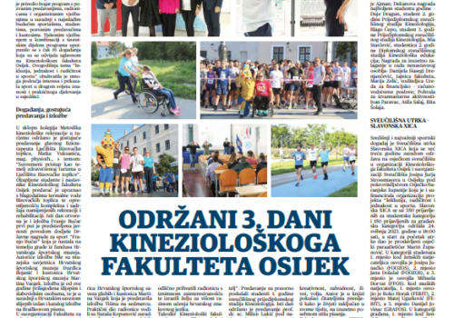 Održani 3. Dani Kineziološkog fakulteta Osijek