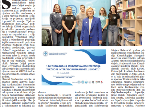 KIFOS – organizacija 1. studentske međunarodne konferencije