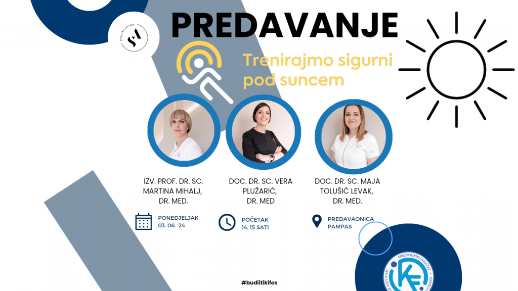 „Trenirajmo sigurni pod suncem“- Predavanje
