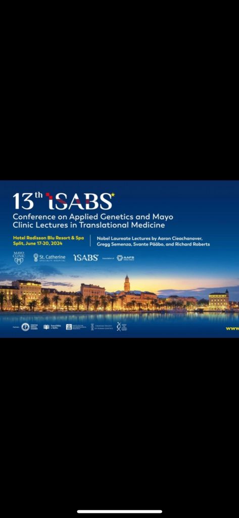Kineziološki fakultet Osijek sudjelovao na znanstvenom događaju godine – “13th ISABS Conference on Applied Genetics and Mayo Clinic Lectures in Translational Medicine”