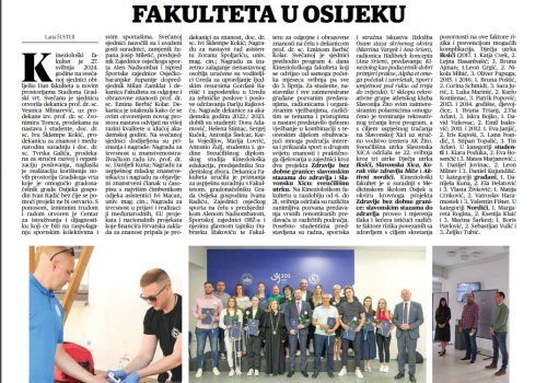 Sveučilišni glasnik lipanj 2024.- 4. dani KIFOS-a i aktivnosti Studentskog zbora i Alumni udruge