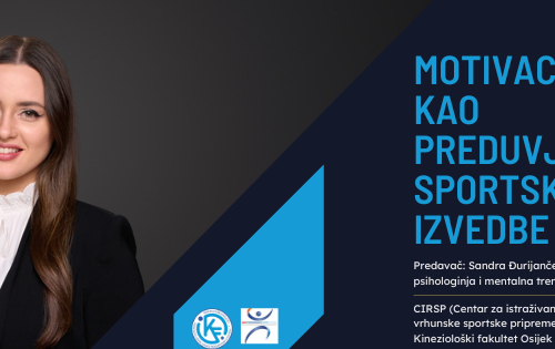 Obavijest o predavanju- “Motivacija kao preduvjet sportske izvedbe”