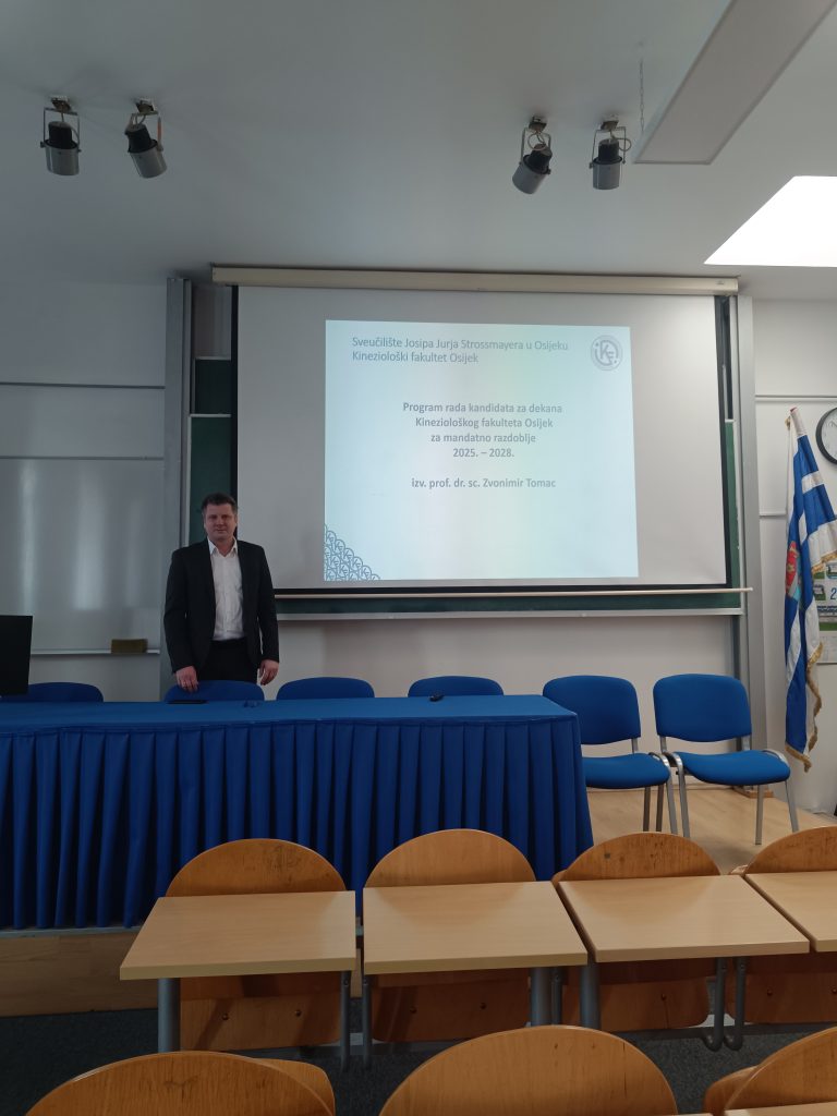 Izabran dekan Kineziološkog fakulteta Osijek za mandatno razdoblje 2025.-2028.