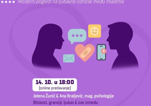 Besplatno online predavanje za studente  “It’s Complicated: Kako (ipak) volimo” 