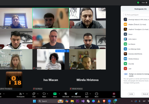 Drugi Zoom sastanak projekta Stand Tall