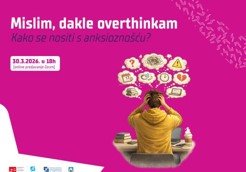 “Mislim, dakle overthinkam – Kako se nositi s anksioznošću?” by UniSpotrt Health