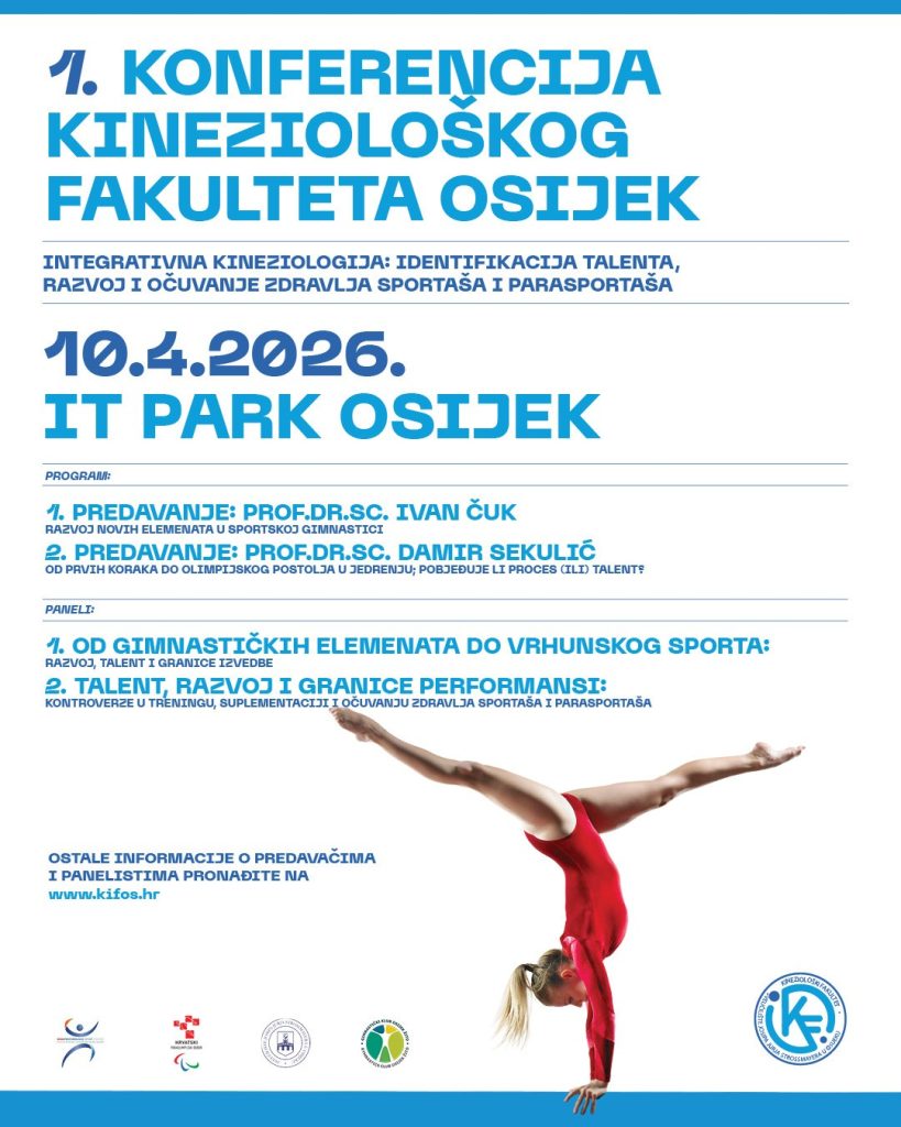 1. međunarodna konferencija Integrativna kineziologija: identifikacija talenta, razvoj i očuvanje zdravlja sportaša i parasportaša