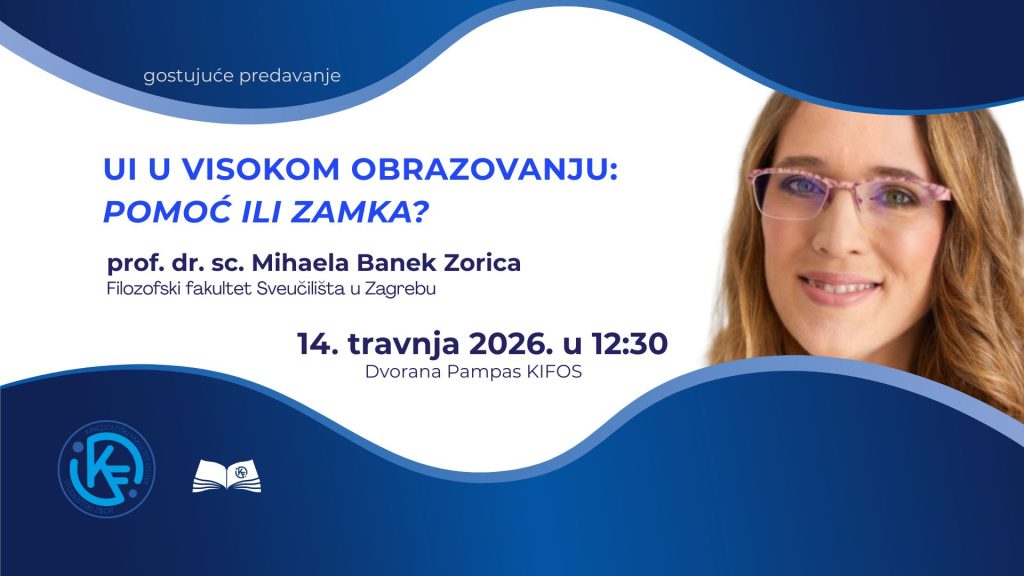 Gostujuće predavanje – UI u visokom obrazovanju: pomoć ili zamka?