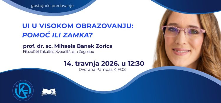 Gostujuće predavanje – UI u visokom obrazovanju: pomoć ili zamka?